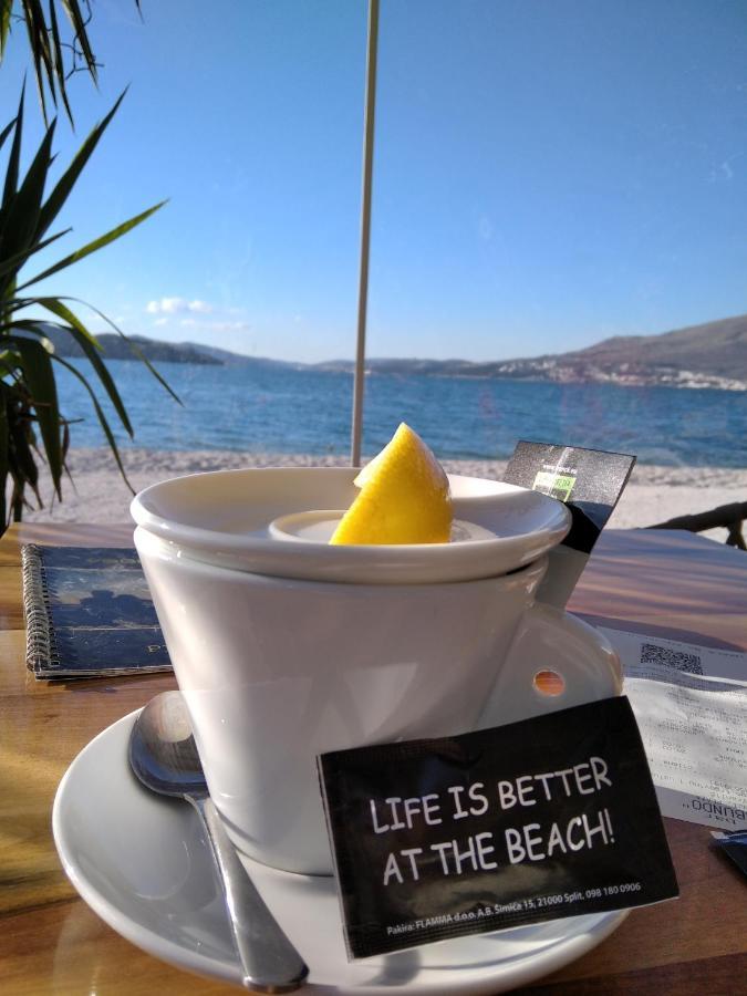 Apartment Alegria In Okrug With Heated Pool, Sea View, Jacuzzi, Wifi Trogir Exteriör bild